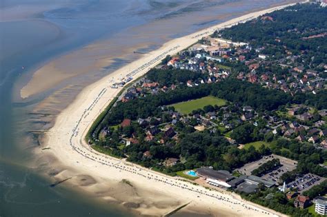 Luftbild Wyk Auf F Hr Sandstrand Landschaft An Der Nordsee In Wyk