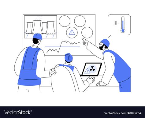 nuclear meltdown prevention abstract concept vector image