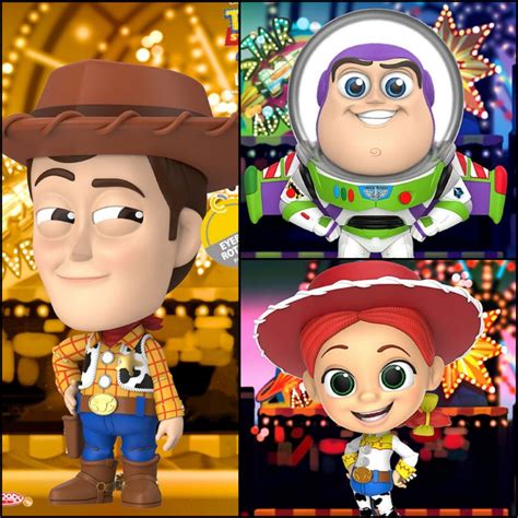 Hot Toys Cosbaby S Toy Story Woody Buzz Lightyear Jessie Set