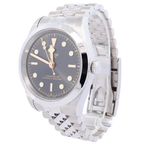 Tudor Black Bay 41mm Stainless Steel Black Dot Dial Watch Reference 7
