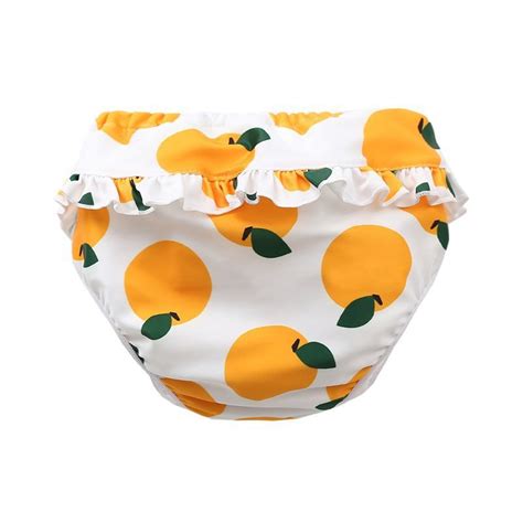 Hiijoy Toddler Girl's Swim Trunks Waterproof Leak Proof Diapers Board