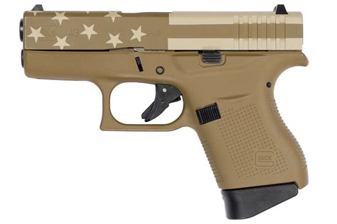 Glock 43 9mm Flat Dark Earth FDE Single Stack Pistol With American