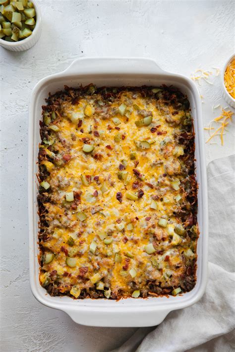 KETO RECIPE Bacon Cheeseburger Casserole Keto In The City