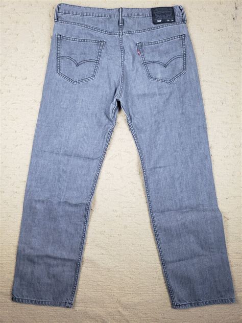 LEVIS 562 JEANS BLACK LABEL MENS GRAY DENIM PANTS SIZ… - Gem