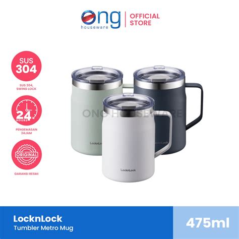 Jual Ong Houseware Gelas Cangkir Mug Hot Cool Tumbl Ml Locknlock Lhc Shopee Indonesia
