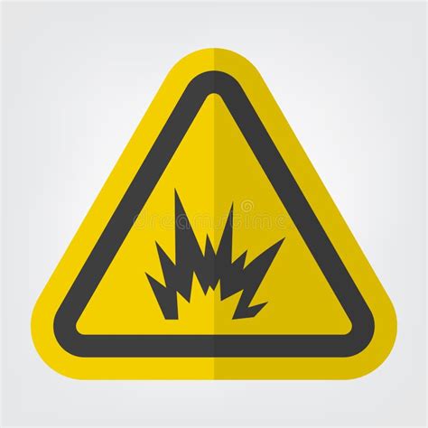 Взрывно знак опасности иллюстрация вектора. иллюстрации насчитывающей ...