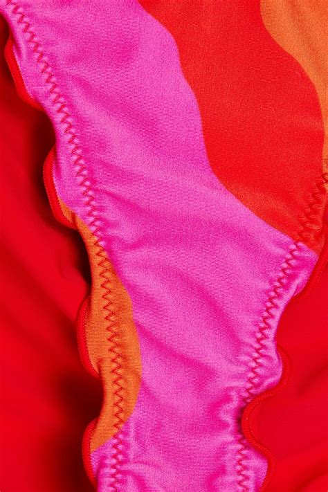 Vix Paula Hermanny Ripple Striped Low Rise Bikini Briefs The Outnet