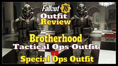 Fallout 76 Brotherhood Tactical Ops Outfit Fallout 1st Vs Brotherhood Special Ops Outfit