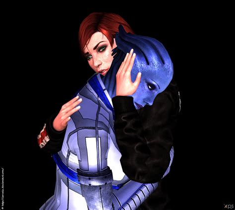 Liara Shepard Hug By Servala On Deviantart