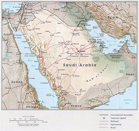 Maps of Saudi Arabia | Detailed map of Saudi Arabia in English