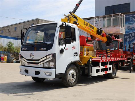 X Truck Mounted Crane Shenbai Ton Straight Boom Crane With Aerial