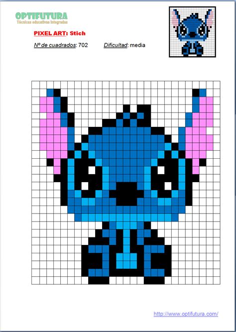 Stich De Disney Pixel Art Optifutura