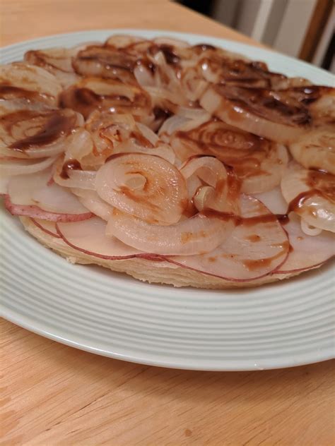 Baking With Gbbo Pastry Week Potato And Onion Tarte Tatin R Vegan