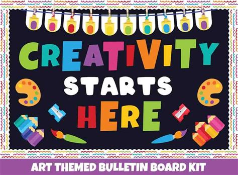 Creativity Starts Here Print Your Own Bulletin Board Art Bulletin