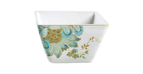 Eliza Spring Blue Individual Square Appetizer Bowl By Fifth Pts