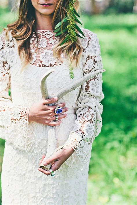 Bohemian Brides In An Intimate Forest Wedding Hey Wedding Lady