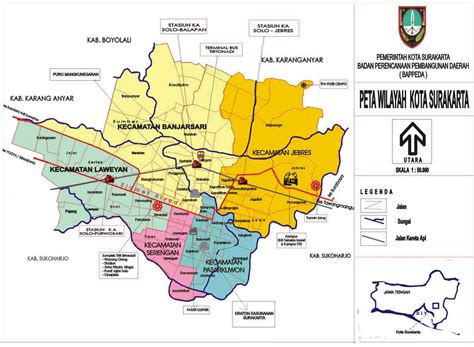 Surakarta Map - Indonesia