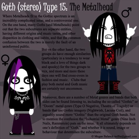 Goth Type 15 The Metalhead By Trellia On Deviantart