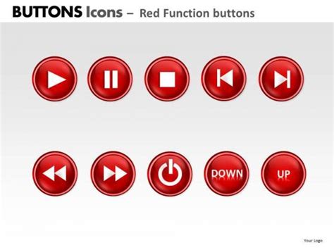 powerpoint process diagram buttons icons  backgrounds