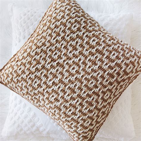 Mosaic Crochet Throw Pillow Pattern Leelee Knits