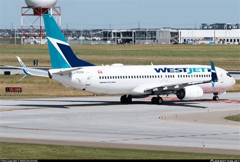 C FCSX WestJet Boeing 737 8CT WL Photo By MINXUAN ZHANG ID 1357803