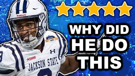 The Prodigy Wr Who Ruined His Career By Going To Jackson State