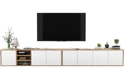 Купить Подвесной шкаф под телевизор Loft Industrial, Белый MAT 300 ...
