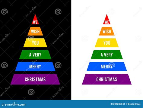 Rainbow Christmas Tree Lgbt Pride Gay Lgbtq Vector Xmas Card Stock Vector Illustration Of