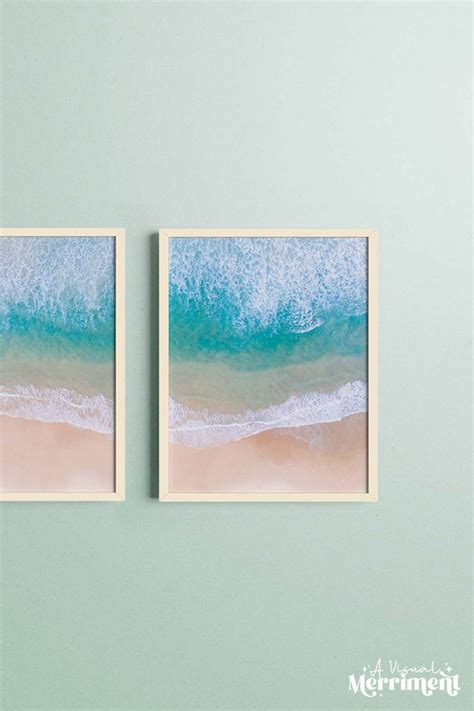 Free Printable Beach Wall Art: Aerial Shoreline Prints | Kids ...