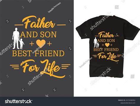 Father Son T Shirt Design Vector Stock Vector Royalty Free