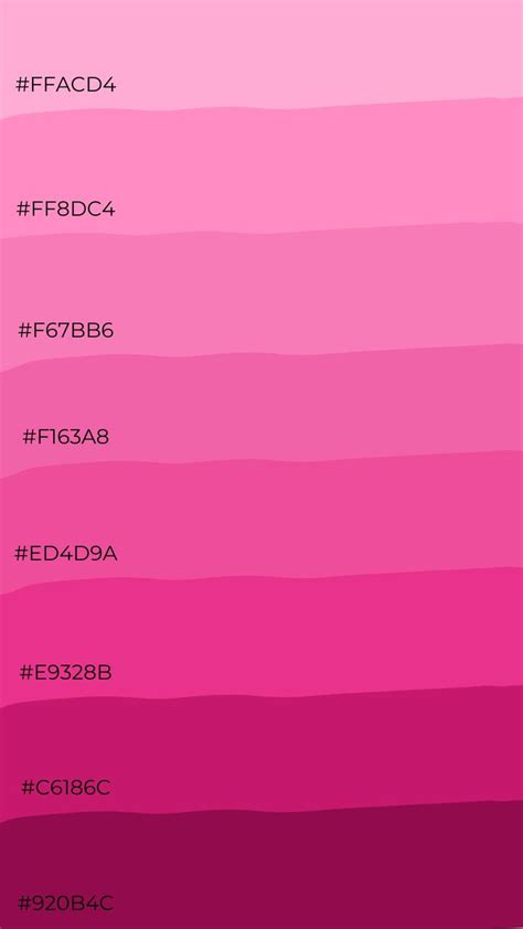 Pink Color Palette Color Palette Pink Color Schemes Colour Palettes