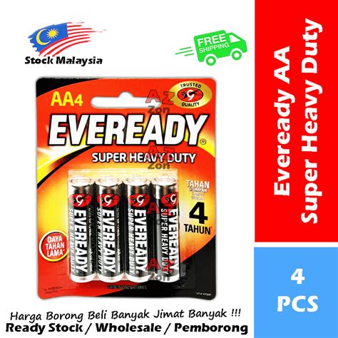 Eveready Heavy Duty Battery Super Heavy Duty AA AAA 4 PCS 1012