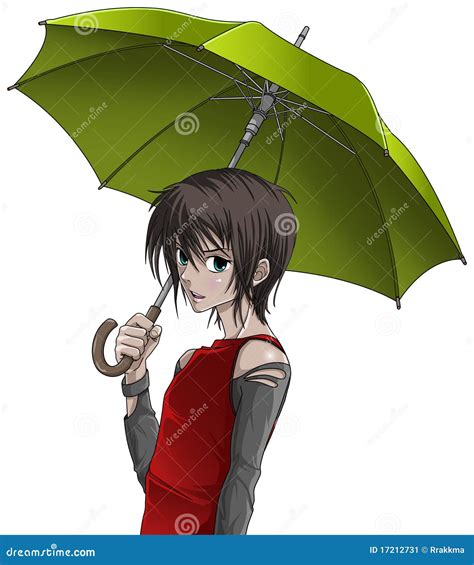 Anime Boy With Umbrella