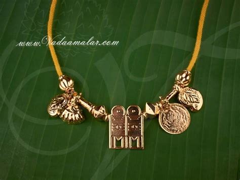 Gold Plated Iyer Thiruman Thali Thirumangalyam For Indian Wedding