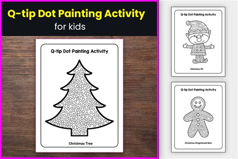 Christmas Q Tip Painting Fine Motor Graphic By Thestudykits Creative