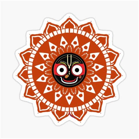 "Jagannath jai Jagannath lord Jagannath " Sticker for Sale by Krishnavi | Redbubble