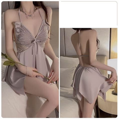 Jual New M L Satu Set Kimono Baju Tidur Cup Bra Sexy Lingerie Wanita Y Shopee Indonesia