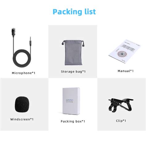 Maono AU-402 Lavalier Condenser Microphone