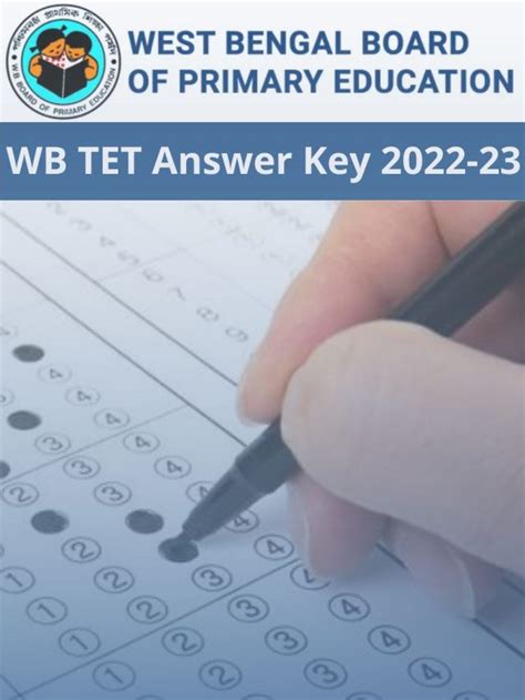 WB TET Answer Key 2022 23 West Bengal Primary TET Exam Solution