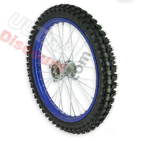 Roue Avant 19 Pour Dirt Bike AGB30 Bleu Pieces Dirt Bike Roues