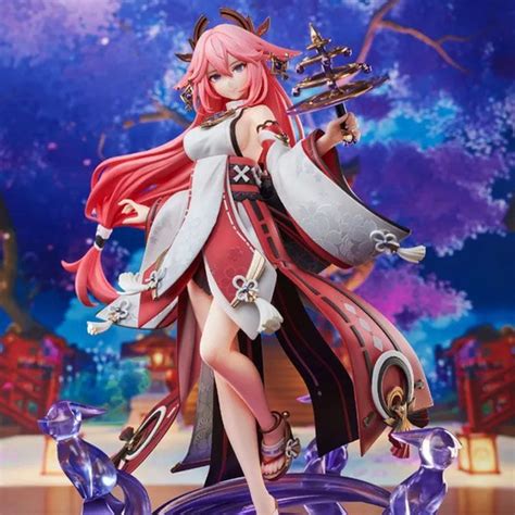 фигурка аниме статуя Genshin Impact (Геншин Импакт) / Яэ Мико ,24CM ...