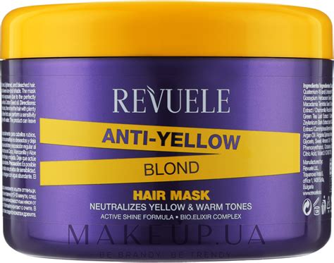 Revuele Anti Yellow Blond Hair Mask - Маска для волос с антижелтым ...