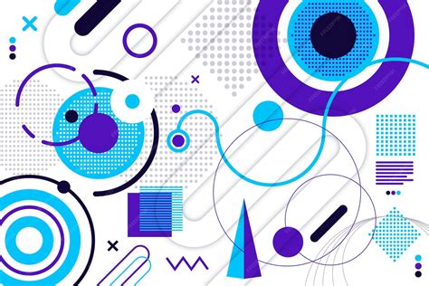 Free Vector | Flat geometric shapes background