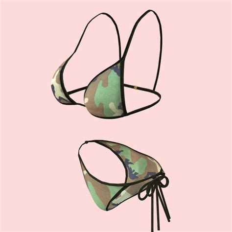 D Model Sexy Army Bikini P Vr Ar Low Poly Cgtrader