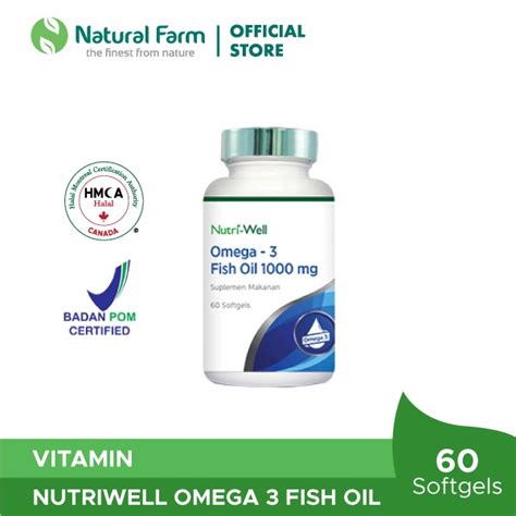 Jual Nutriwell Omega Fish Oil Mg Softgels Shopee Indonesia