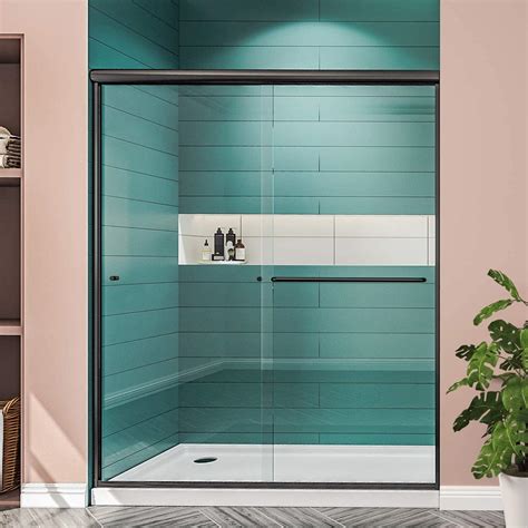 Buy ELEGANT Bypass Sliding Shower Door Semi Frameless Sliding Shower