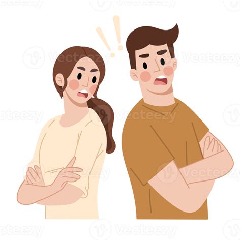 Illustration Of A Couple Arguing 53111869 Png