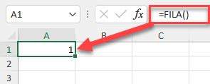 Autonumeración de Filas en una Columna Excel y Google Sheets