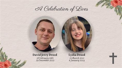 A Celebration Of Lives David Lydia Drozd 19 January 2024 YouTube