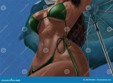 Mujer en bikini stock de ilustración Ilustración de bikini